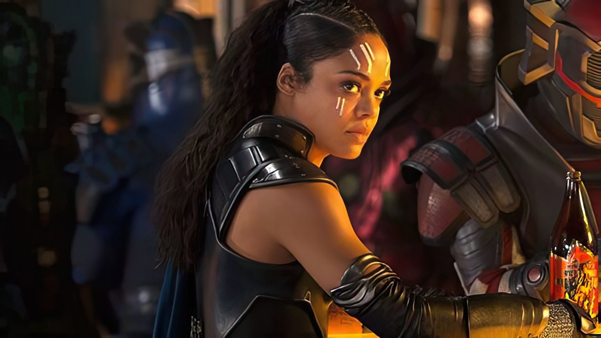 Tessa Thompson starred as Valkyrie in the movie Thor: Ragnarok