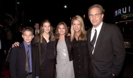 Kevin Costner and his family