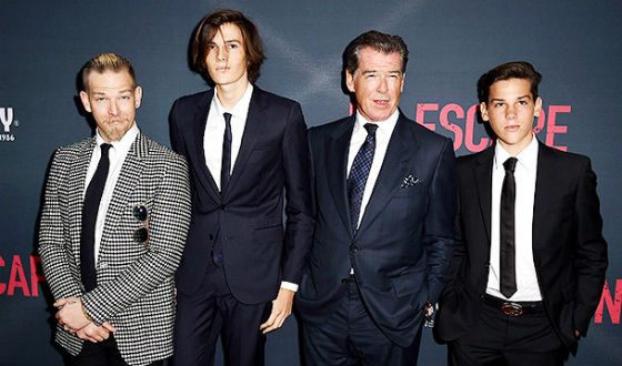Pierce Brosnan and his sons