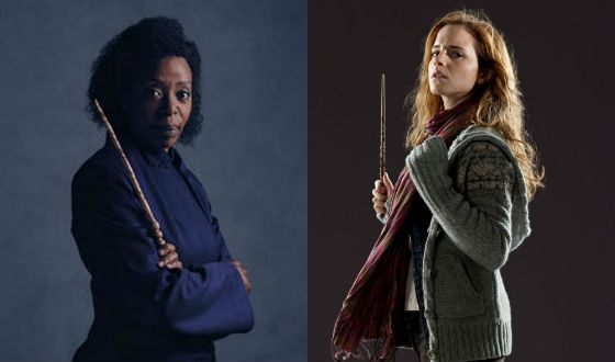 Black and white Hermiones