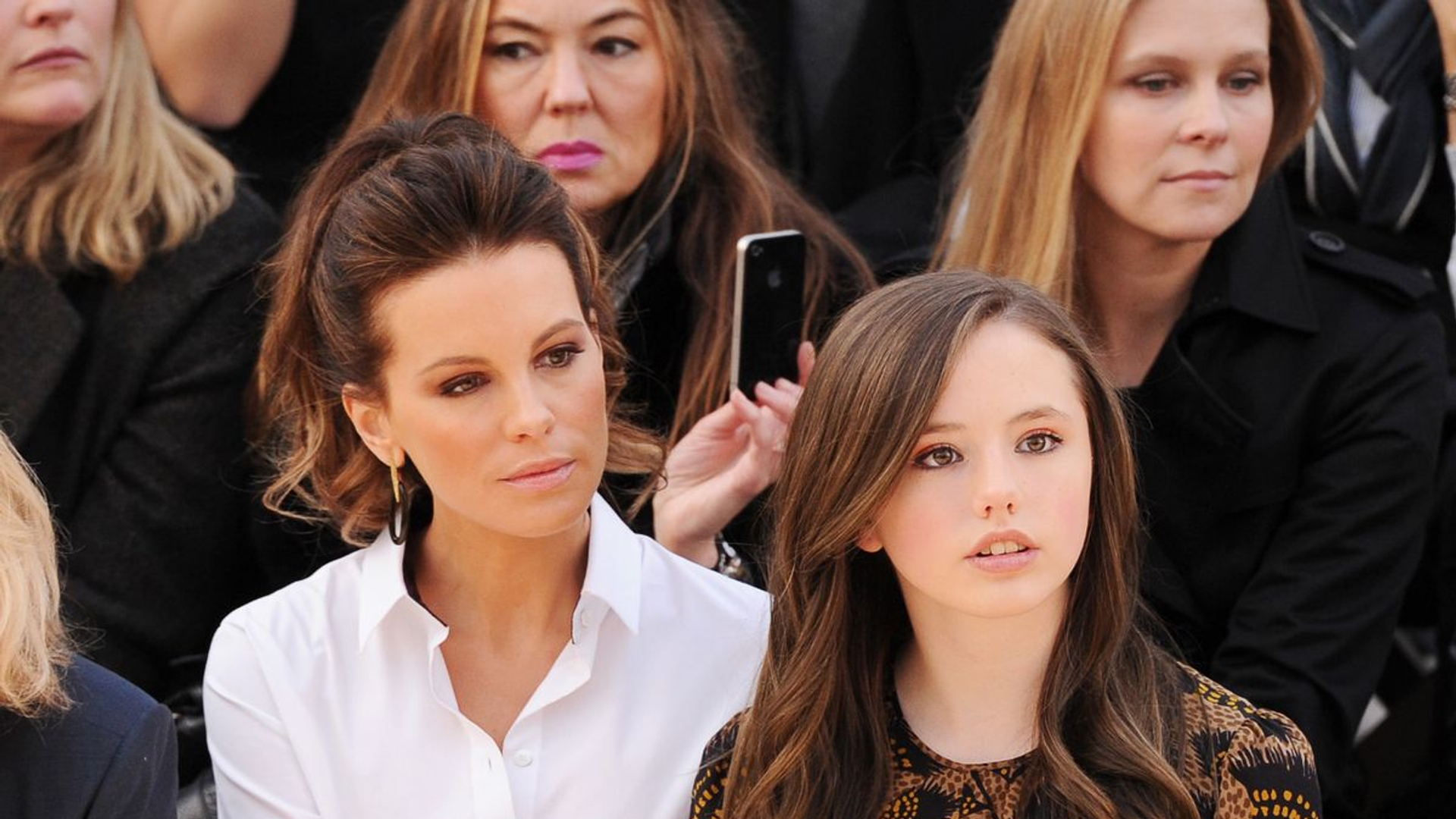 Kate Beckinsale with her daughter