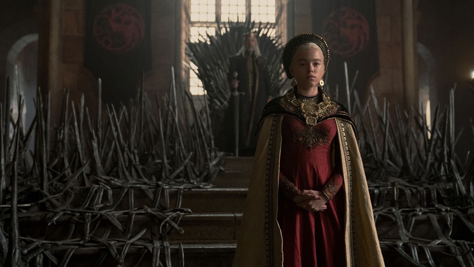 Milly Alcock as young Rhaenyra Targaryen