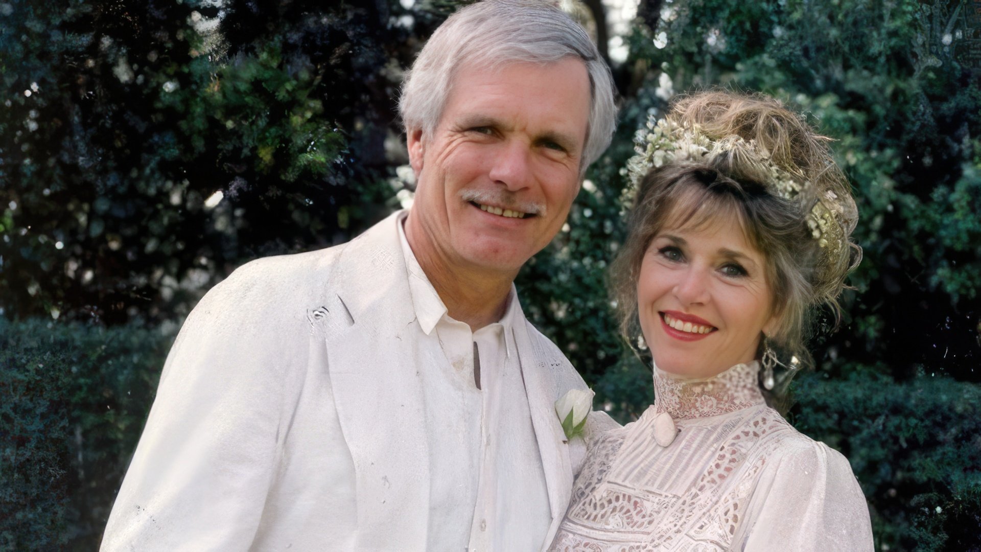 Jane Fonda and her last husband Ted Turner