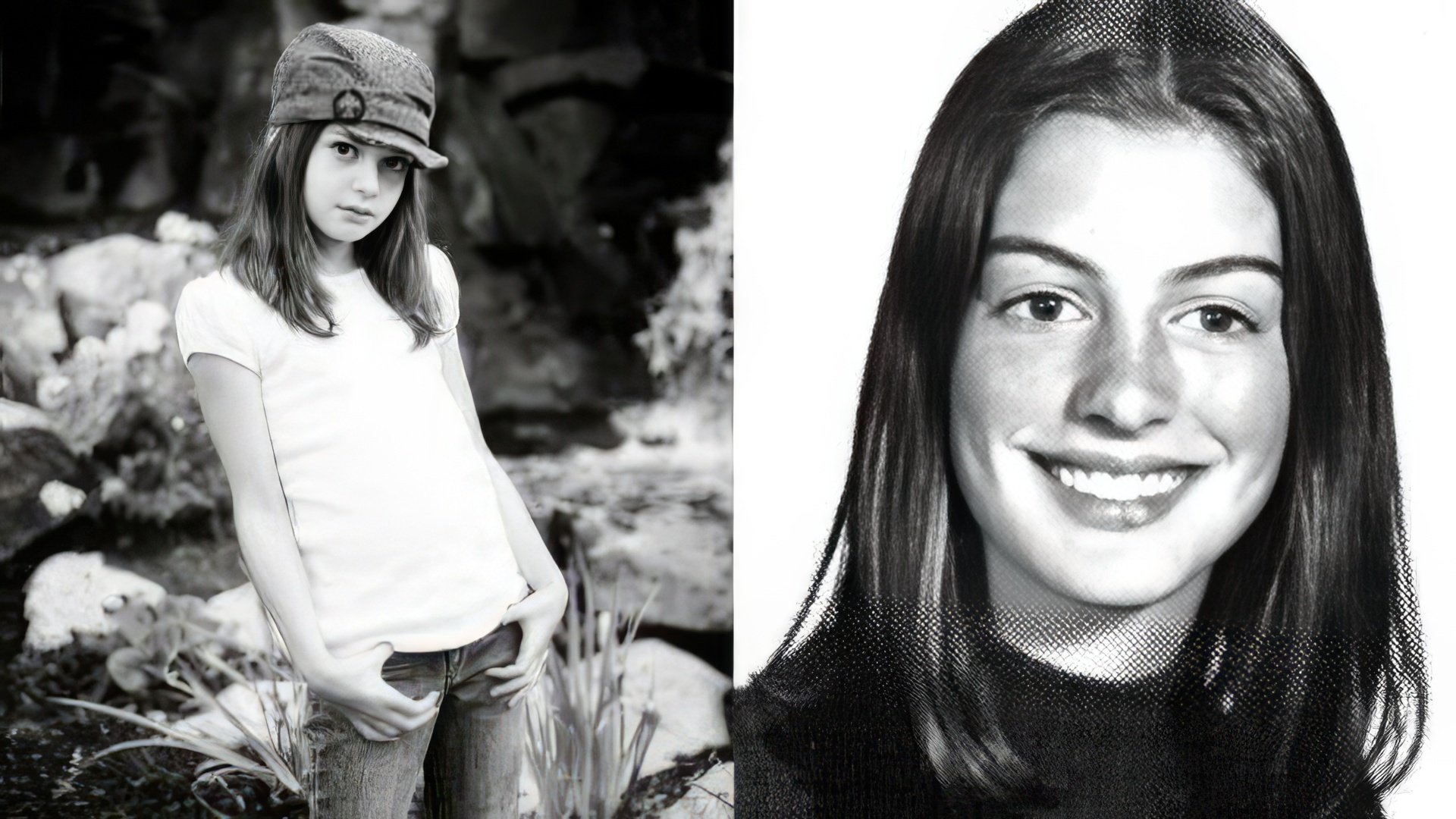 Anne Hathaway in childhood and youth