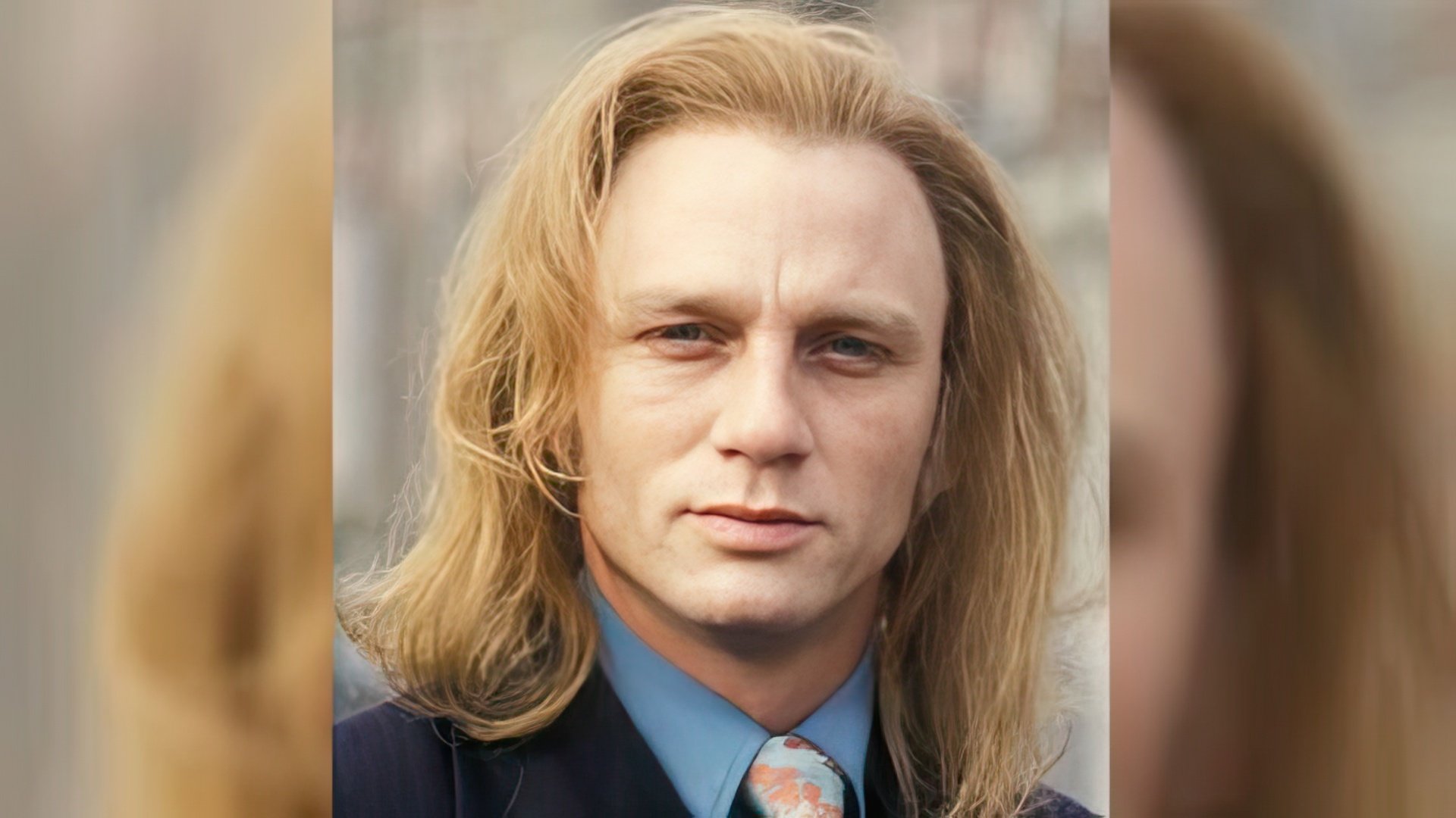 In his youth, Daniel Craig had long hair