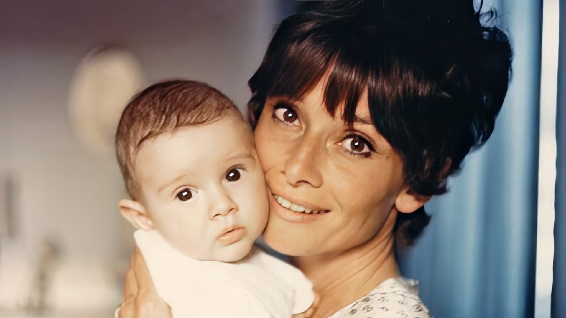Audrey Hepburn with her son