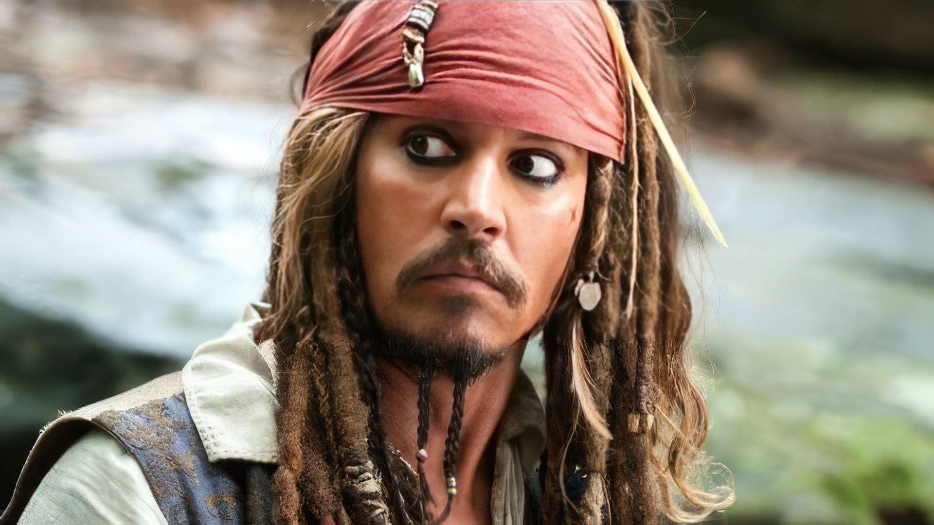 Johnny Depp as Captian Jack Sparrow
