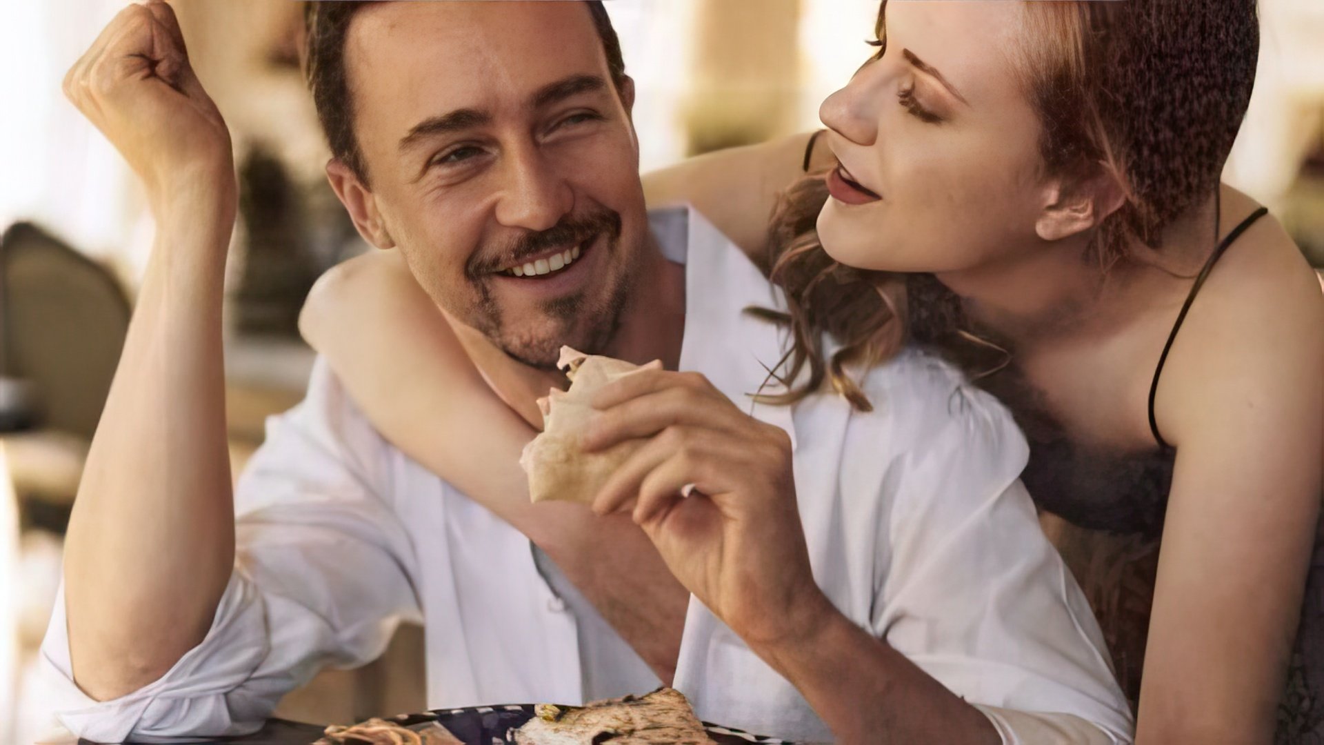 Edward Norton and Rachel Wood were dating in real life