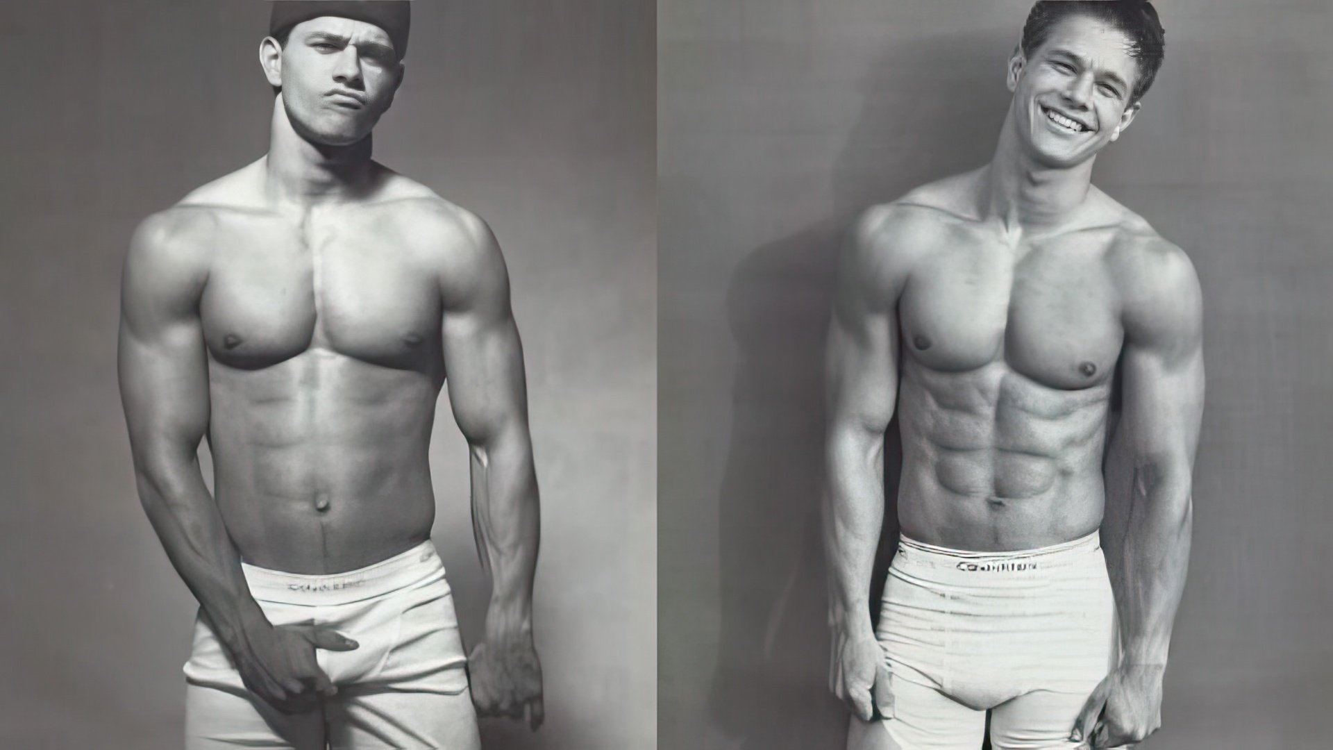 Young Mark Wahlberg in Calvin Klein ads