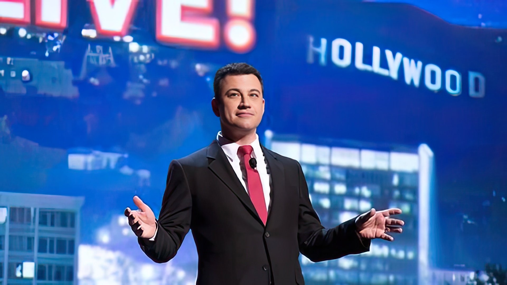 Jimmy Kimmel on his own TV talk show Jimmy Kimmel Live!