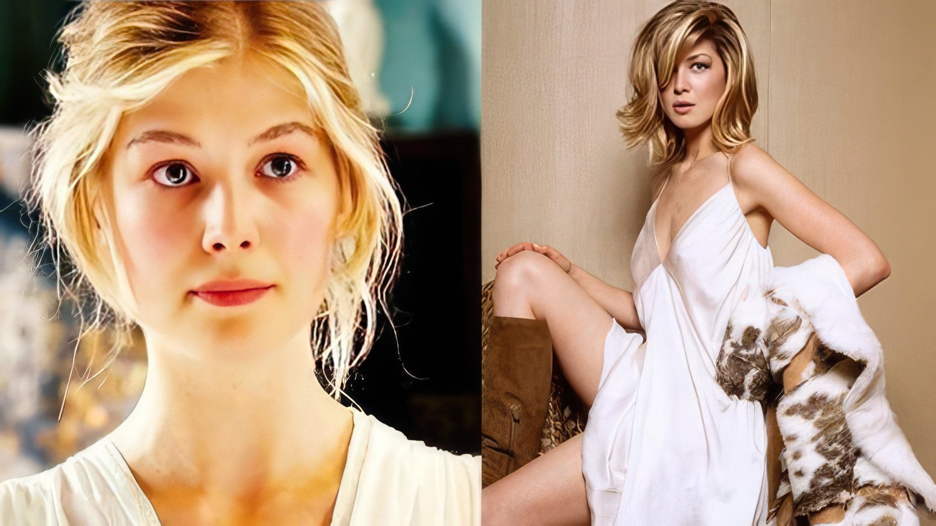 Young Rosamund Pike