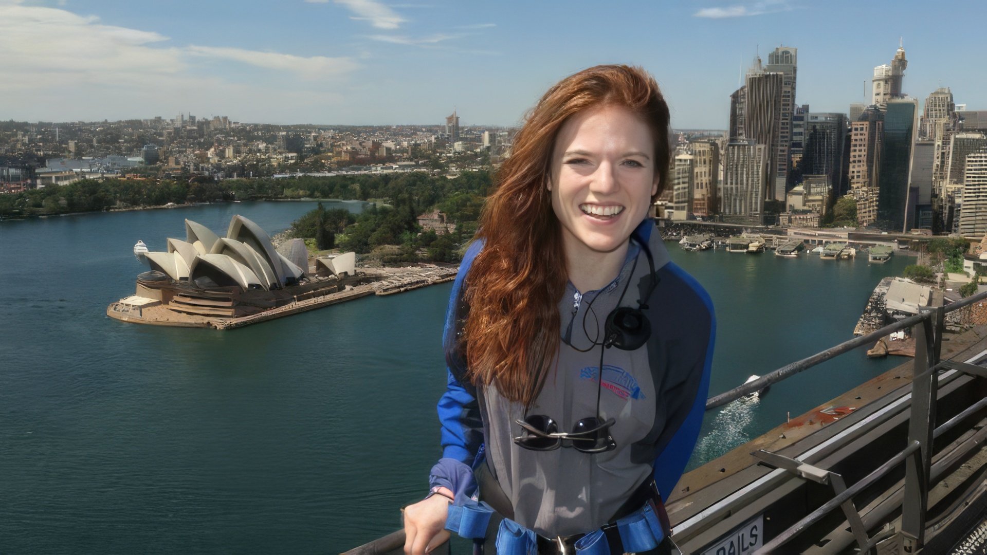 Actress Rose Leslie on vacation in Sydney