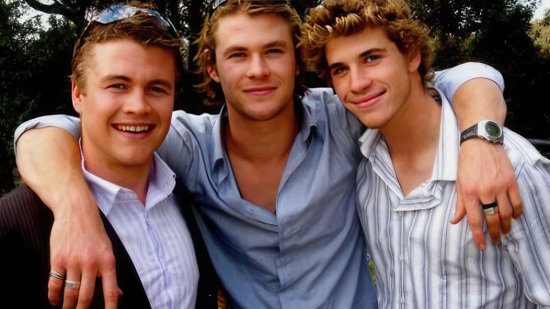 The Hemsworth Brothers: Luke, Chris, and Liam (from left to right)