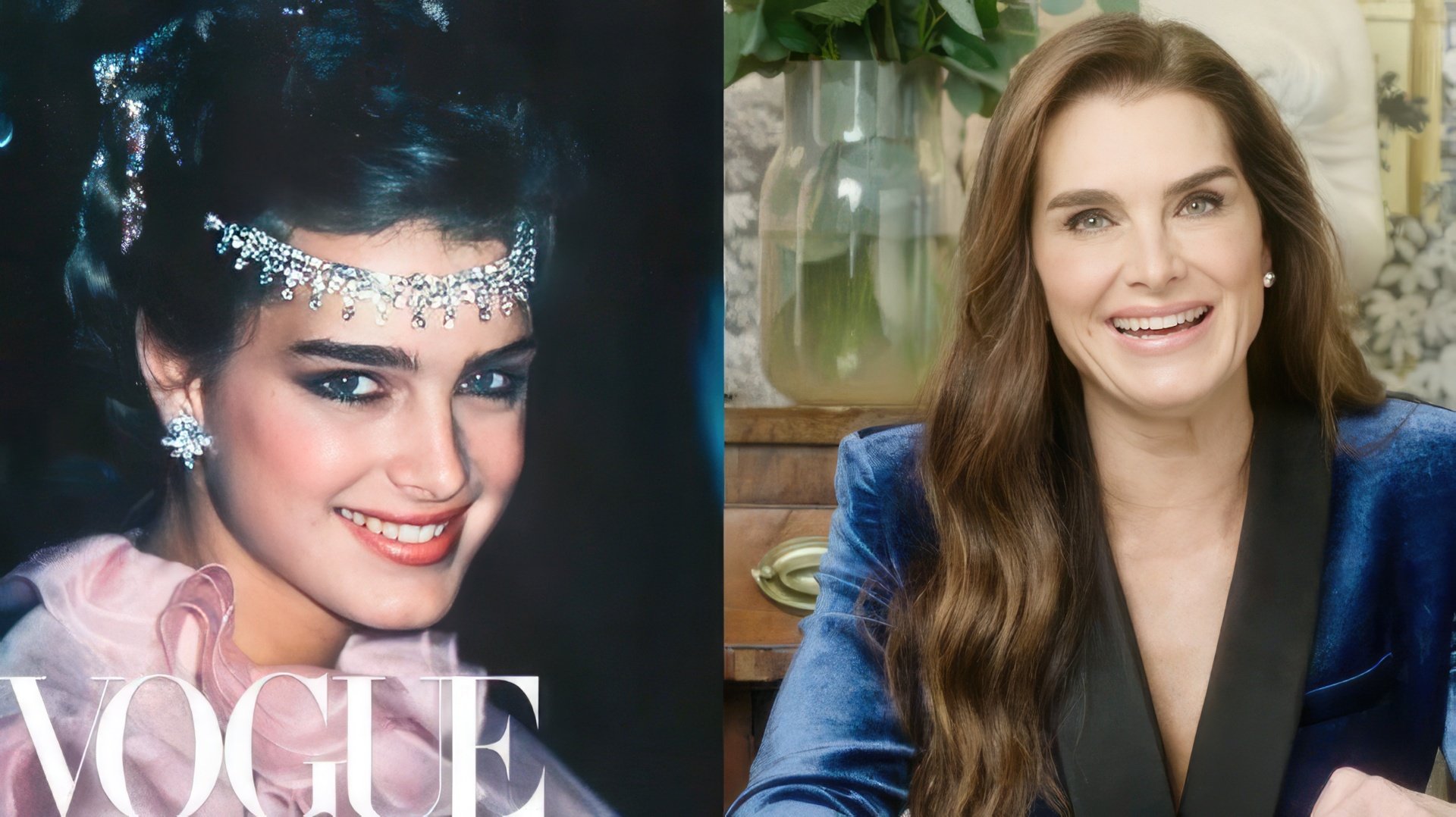 Brooke Shields: then and now