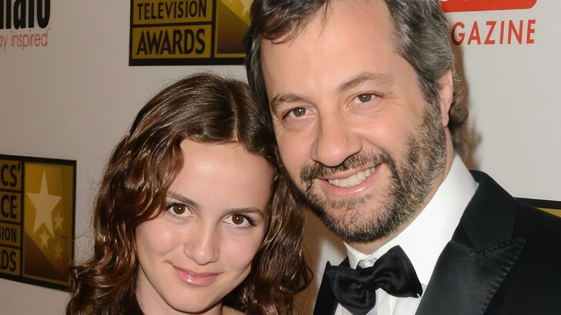Maude Apatow with her father