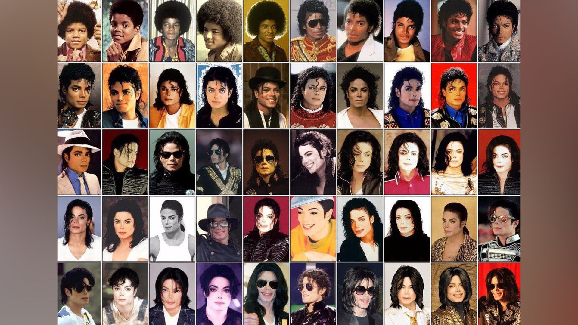 All Michael Jackson's stage images in one picture