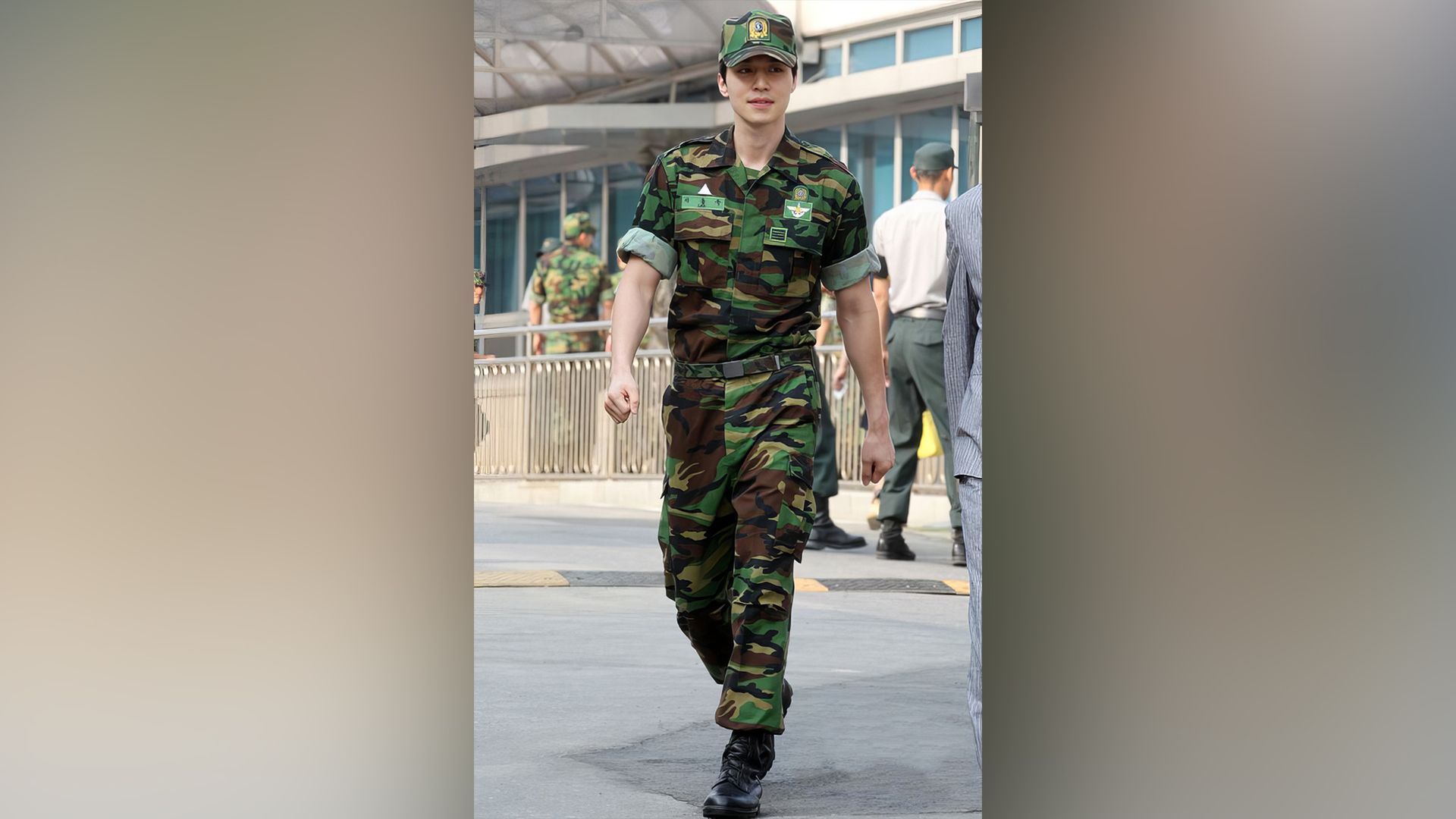 Lee Dong-wook in the army