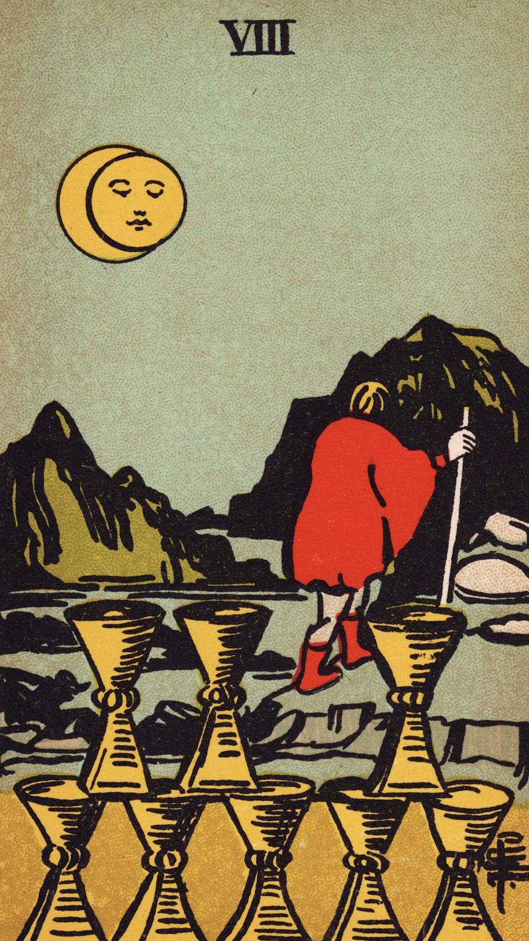 Meaning of the Tarot Card Eight of Cups