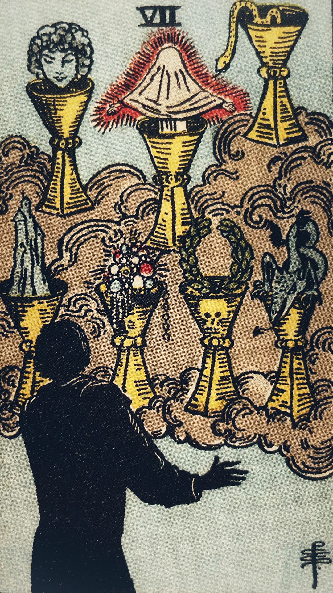 Tarot Card Seven of Cups: Meaning and Interpretation | Zoomboola