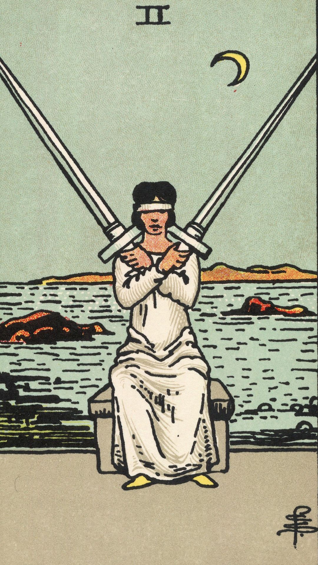 Meaning of the Tarot Card Two of Swords