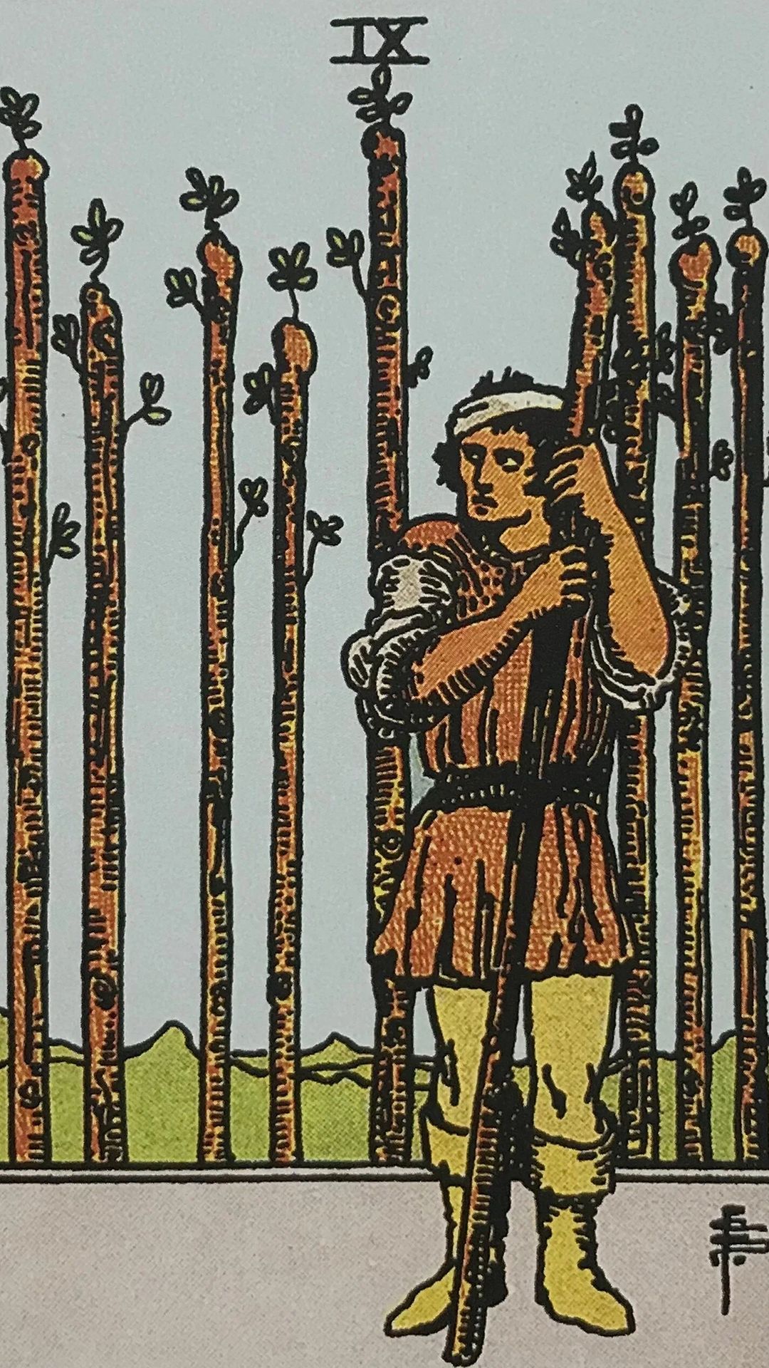 Meaning of the Tarot Card Nine of Wands