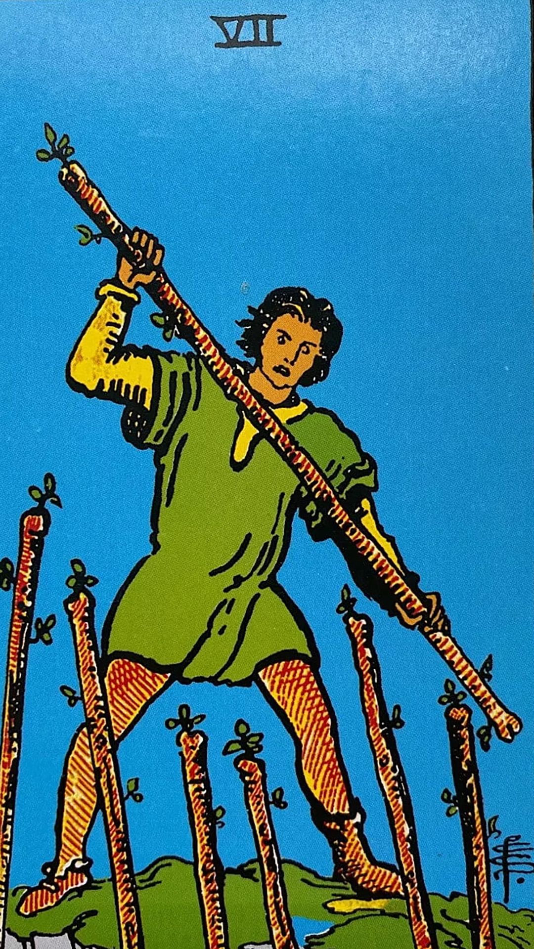 Tarot Card Seven of Wands: Meaning and Interpretation | Zoomboola