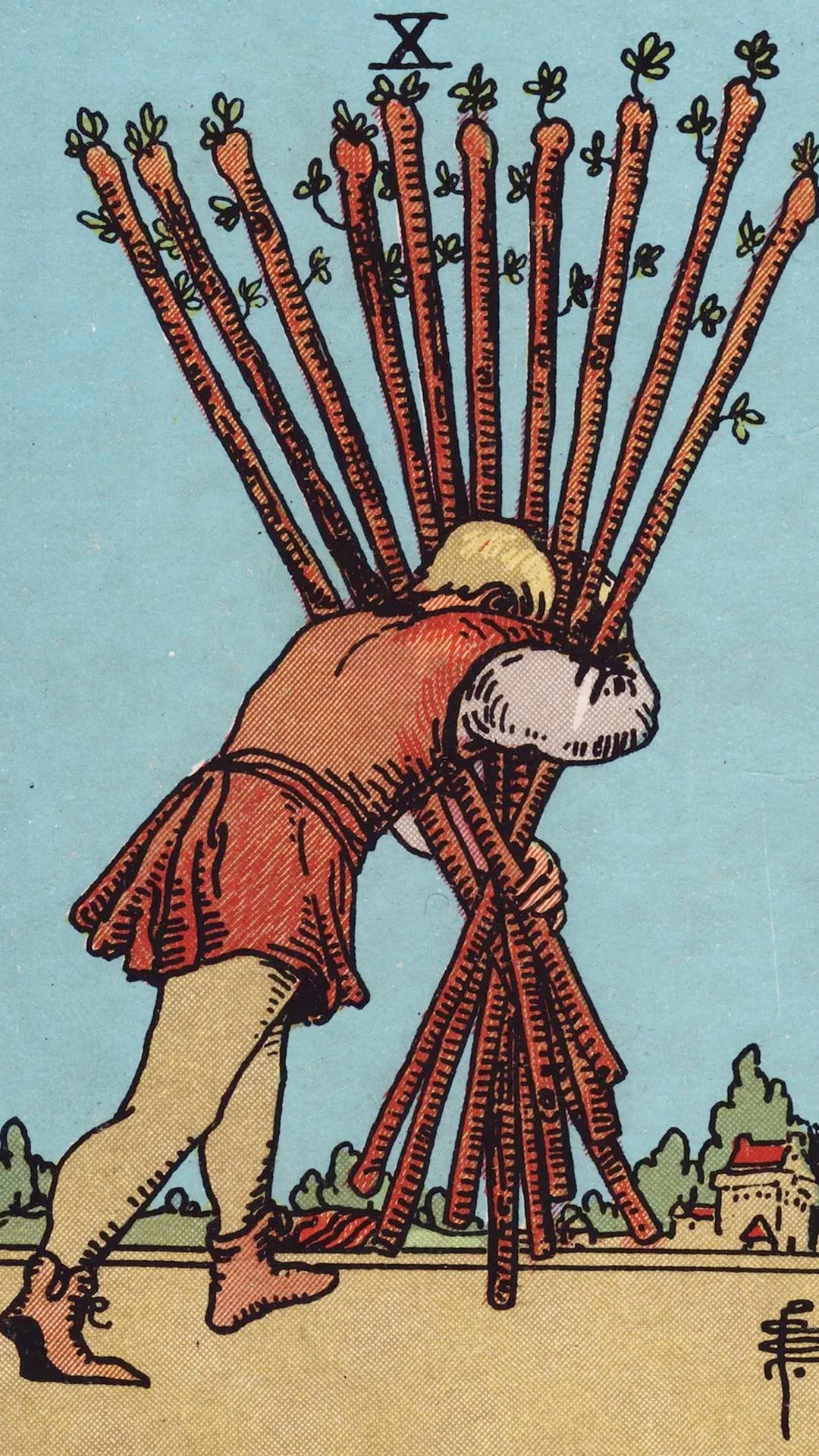 Meaning of the Tarot Card Ten of Wands