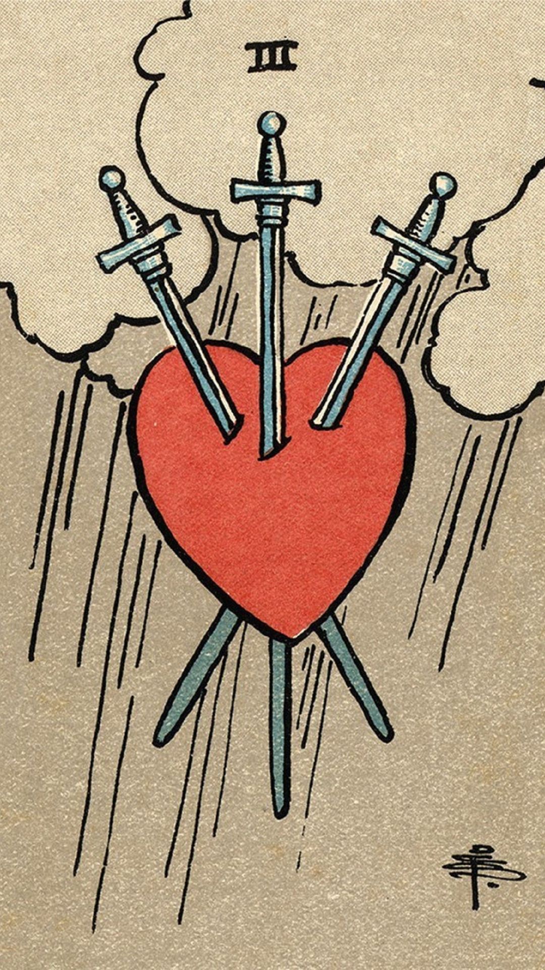 Meaning of the Tarot Card Three of Swords