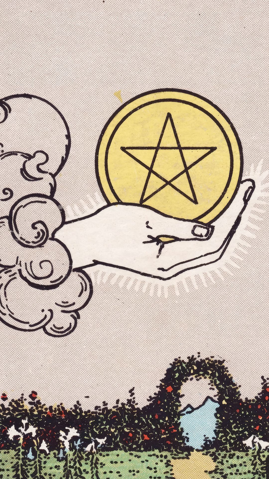 Meaning of the Tarot Card Ace of Pentacles