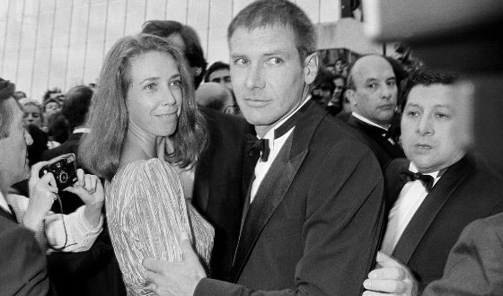 Young Harrison Ford with his first wife