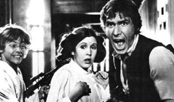 Luke, Leia, and Han Solo