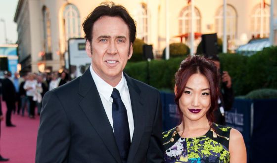Nicolas Cage and his third wife Alice Kim