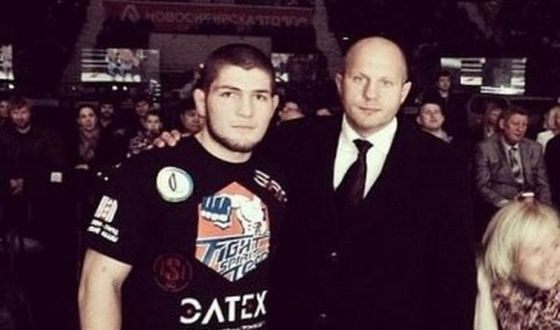 Khabib Nurmagomedov and his sport idol – Fedor Emelianenko