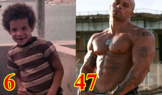Vin Diesel as a child and now
