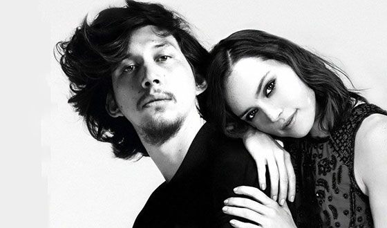 Daisy Ridley and Adam Driver