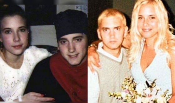 In the photo: Eminem and his ex-wife Kim Scott