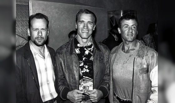 On this picture: Bruce Willis, Arnold Schwarzenegger, and Sylvester Stallone