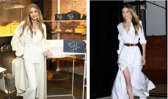Gigi Hadid outfits were perceived as a hint of a wedding