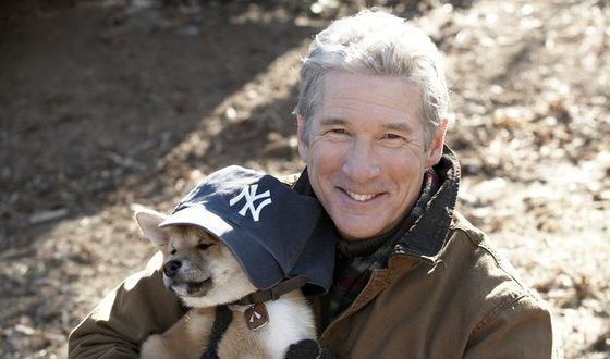 Richard Gere made friends with the puppy playing little Hachi