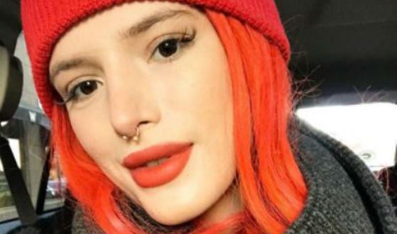The actress Bella Thorne is eagerly experimenting with her image
