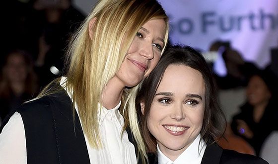 Ellen Page with Samantha Thomas