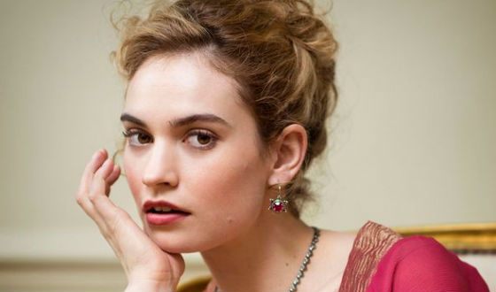 Lily James played Natashia in BBC «War and Peace»