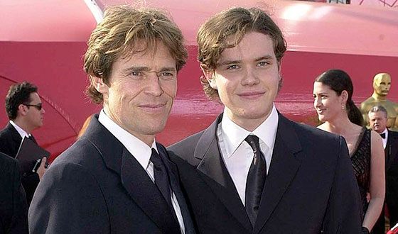 Willem Dafoe with his son Jack