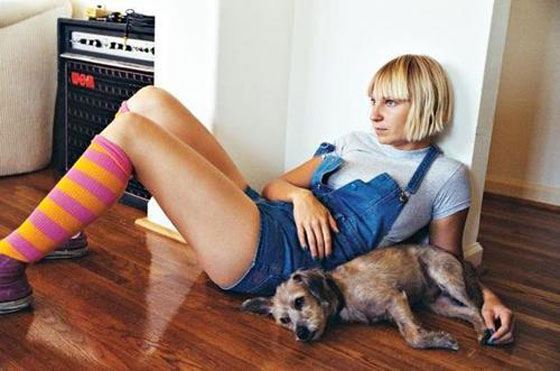 The singer Sia in her youth The singer Sia in her youth