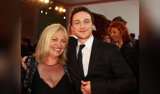James McAvoy with his mother