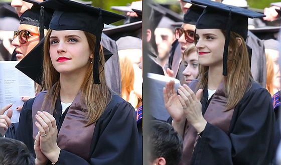 Emma Watson, an alumna of Brown University