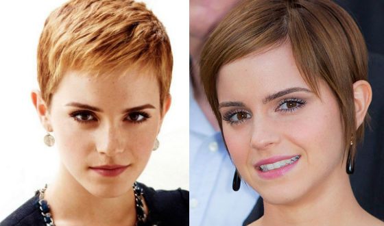 Emma Watson wore short haircut