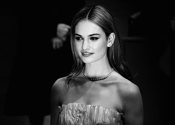The actress Lily James