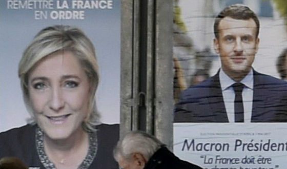 Macron and Le Pen were the main contenders after the first round of the presidential election