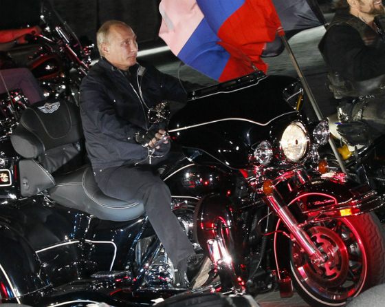 Putin on Harley-Davidson